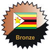 title= Zimbabwe Cacher 
 Auszeichnung für Funde in Prozent der Bundesländer/Regionen von Zimbabwe 
 Knocky737 hat 10% (1 von 10 Bundesländer/Regionen) und braucht 5% weitere zur nächsten Stufe